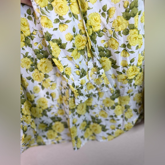 Classic-fit ruffleneck shirt in Liberty® Carline Rose size S - Picture 5 of 6